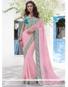 Imposing Pink Designer Saree
