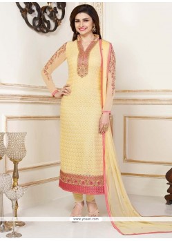 Prachi Desai Lace Work Churidar Designer Suit