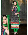 Riveting Chanderi Cotton Churidar Salwar Suit