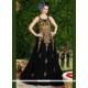 Cherubic Black Net Resham Work Designer Gown