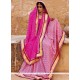Intricate Pink Georgette Designer Saree