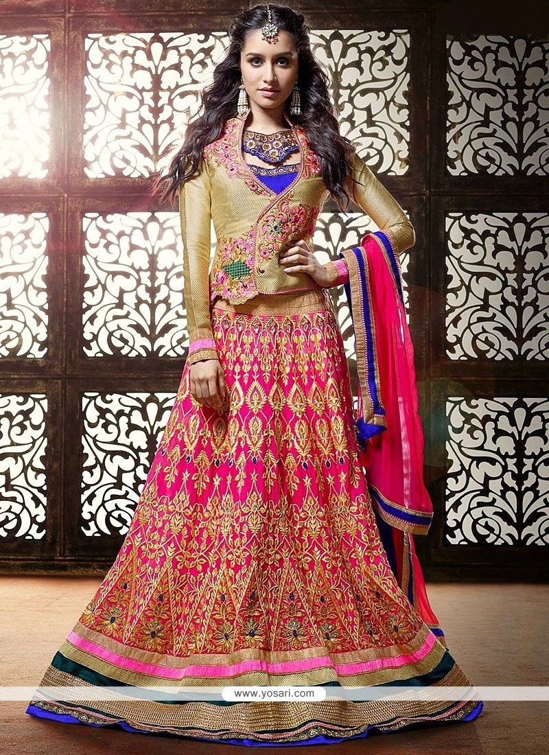 Shop Shraddha Kapoor Designer Crop Top Lehenga BT 160 Replica Onine