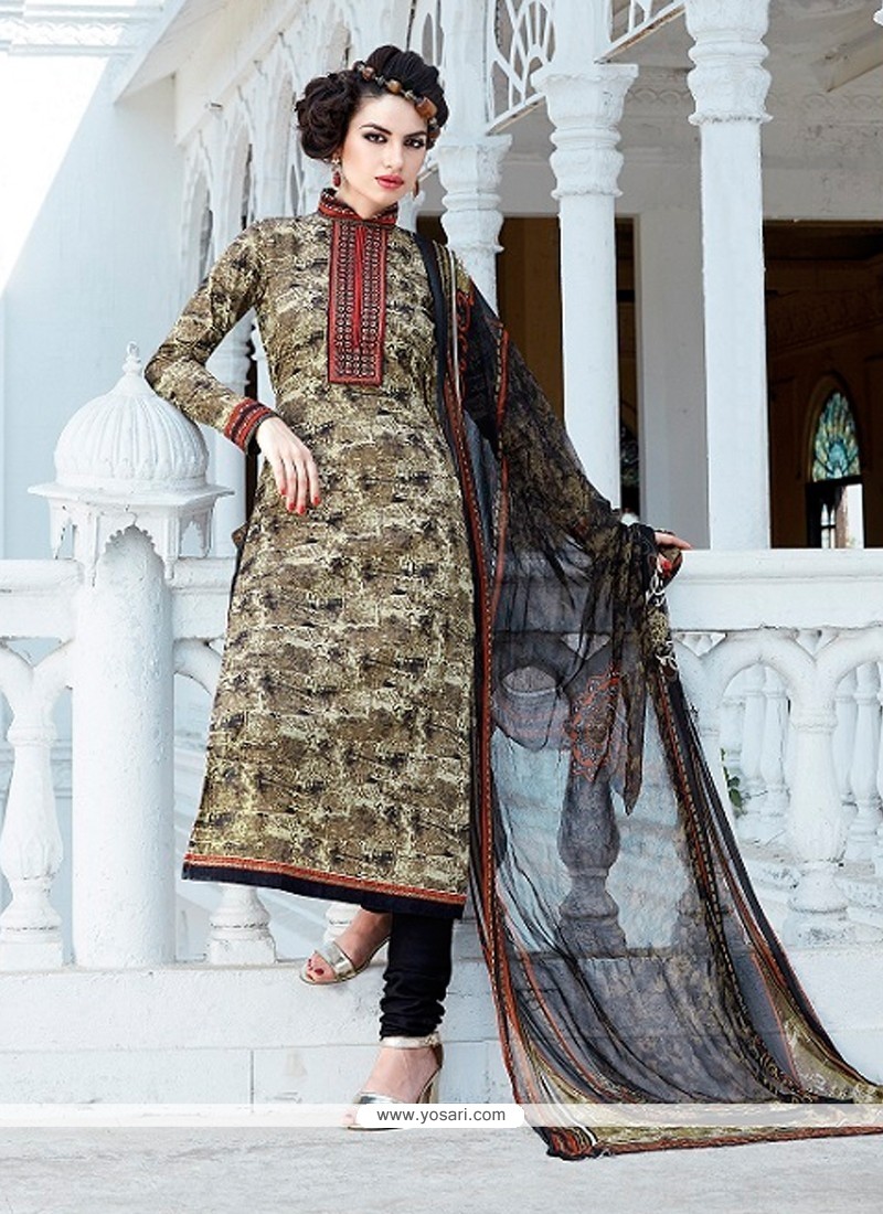 Buy Online Multi Colour Silk Printed Salwar suit : 86929 - Salwar