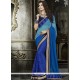 Irresistible Blue Designer Saree