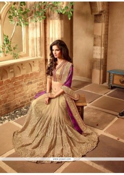 Renowned Embroidered Work Net Designer Bridal Sarees