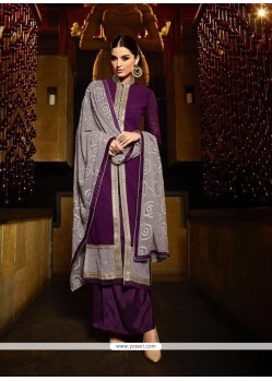Lovable Purple Designer Suit