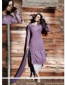 Spectacular Purple Resham Work Designer Suit