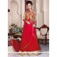 Stupendous Georgette Red Floor Length Anarkali Salwar Suit