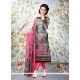 Adorable Multi Colour Lace Work Georgette Churidar Designer Suit