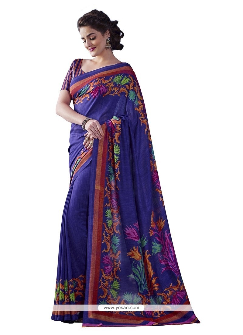 Outstanding Print Work Casual Saree