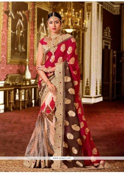 Exquisite Georgette Multi Colour Classic Designer Saree