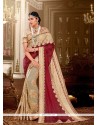 Baronial Georgette Embroidered Work Classic Designer Saree