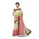 Vivid Banarasi Silk Green And Pink Designer Saree