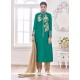 Zesty Banglori Silk Sea Green Embroidered Work Designer Suit