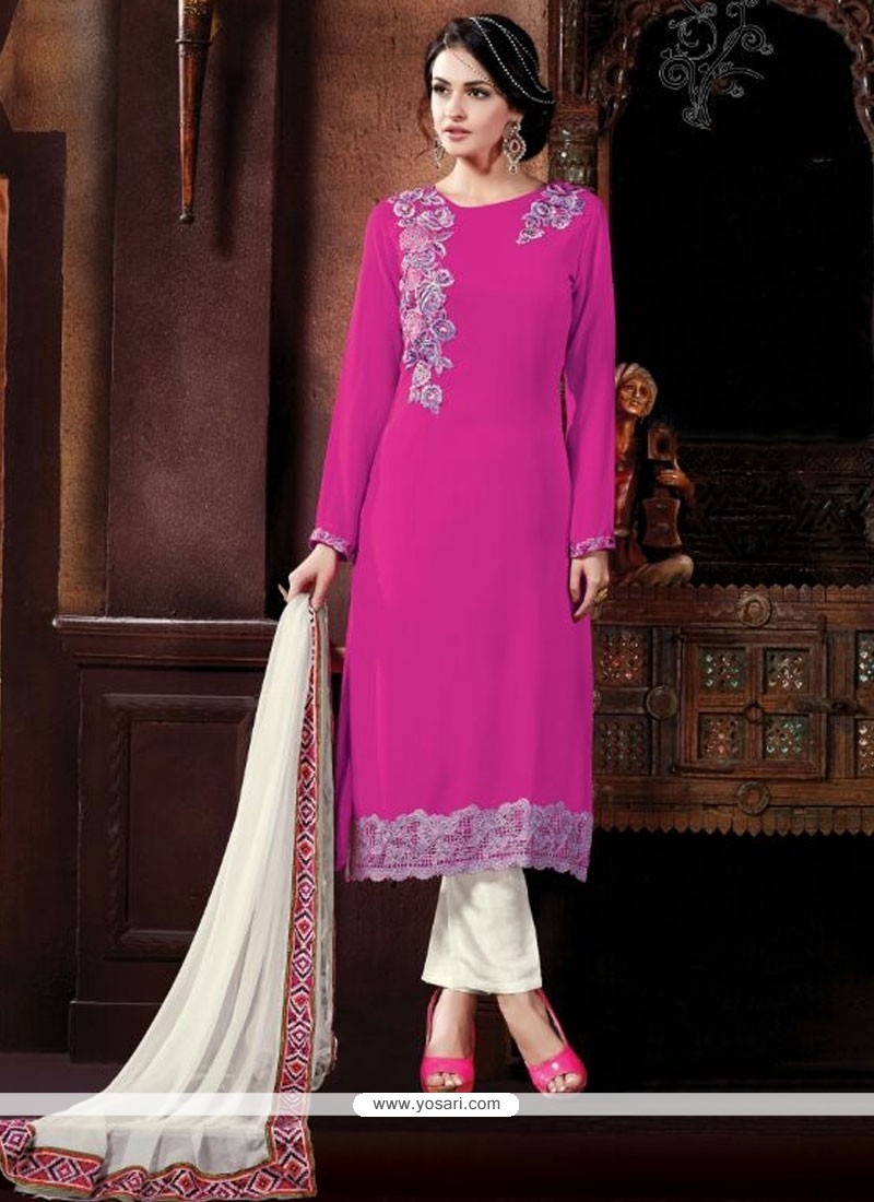 Epitome Georgette Patch Border Work Pant Style Suit
