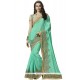 Dainty Faux Crepe Embroidered Work Designer Saree