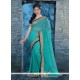 Sightly Faux Chiffon Embroidered Work Classic Designer Saree