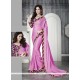 Magnificent Faux Chiffon Patch Border Work Casual Saree