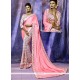 Staggering Pink Silk Casual Saree