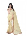 Radiant Patch Border Work Faux Chiffon Casual Saree