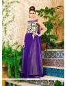 Capricious Net Purple Designer Gown