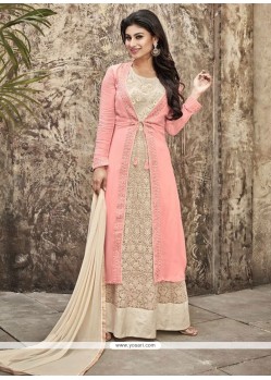 Impressive Pink Anarkali Salwar Suit