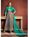 Impressive Multi Colour Bhagalpuri Silk Designer Suit