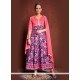 Charismatic Multi Colour Print Work Bhagalpuri Silk Designer Suit