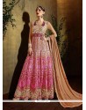 Precious Pink Georgette Anarkali Salwar Suit