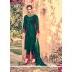Adorable Green Embroidered Work Churidar Designer Suit