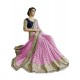 Especial Pink Embroidered Work Fancy Fabric Designer Saree