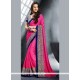 Customary Jacquard Hot Pink Classic Designer Saree
