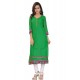 Adorning Green Lace Work Georgette Party Wear Kurti