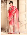 Fine Jacquard Pink Designer Saree