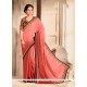 Deserving Chiffon Satin Pink Designer Saree