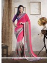 Ideal Pink Designer Saree