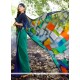 Print Georgette Designer Saree In Multi Colour