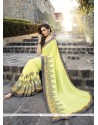 Awesome Georgette Patch Border Work Classic Designer Saree