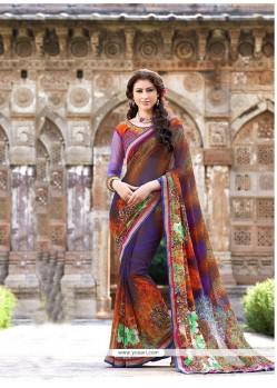 Magical Multicolor Printed Casual Saree