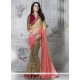 Affectionate Faux Chiffon Embroidered Work Classic Designer Saree