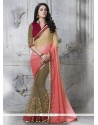 Affectionate Faux Chiffon Embroidered Work Classic Designer Saree