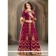 Girlish Magenta Designer Floor Length Salwar Suit