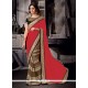Lovely Embroidered Work Red Classic Designer Saree