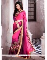 Voluptuous Hot Pink Designer Saree