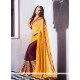 Competent Yellow Designer Saree