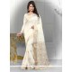 Sensible Banarasi Silk Off White Designer Saree
