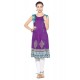 Excellent Embroidered Work Purple Party Wear Kurti