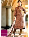 Sumptuous Print Work Cotton Designer Suit