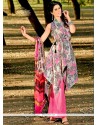 Dilettante Multi Colour Print Work Cotton Designer Suit