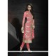 Dazzling Pink Churidar Designer Suit